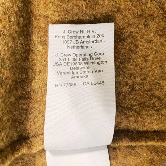 J Crew Italian Boiled Wool Toapcoat, Size 14 - Picture 12 of 13